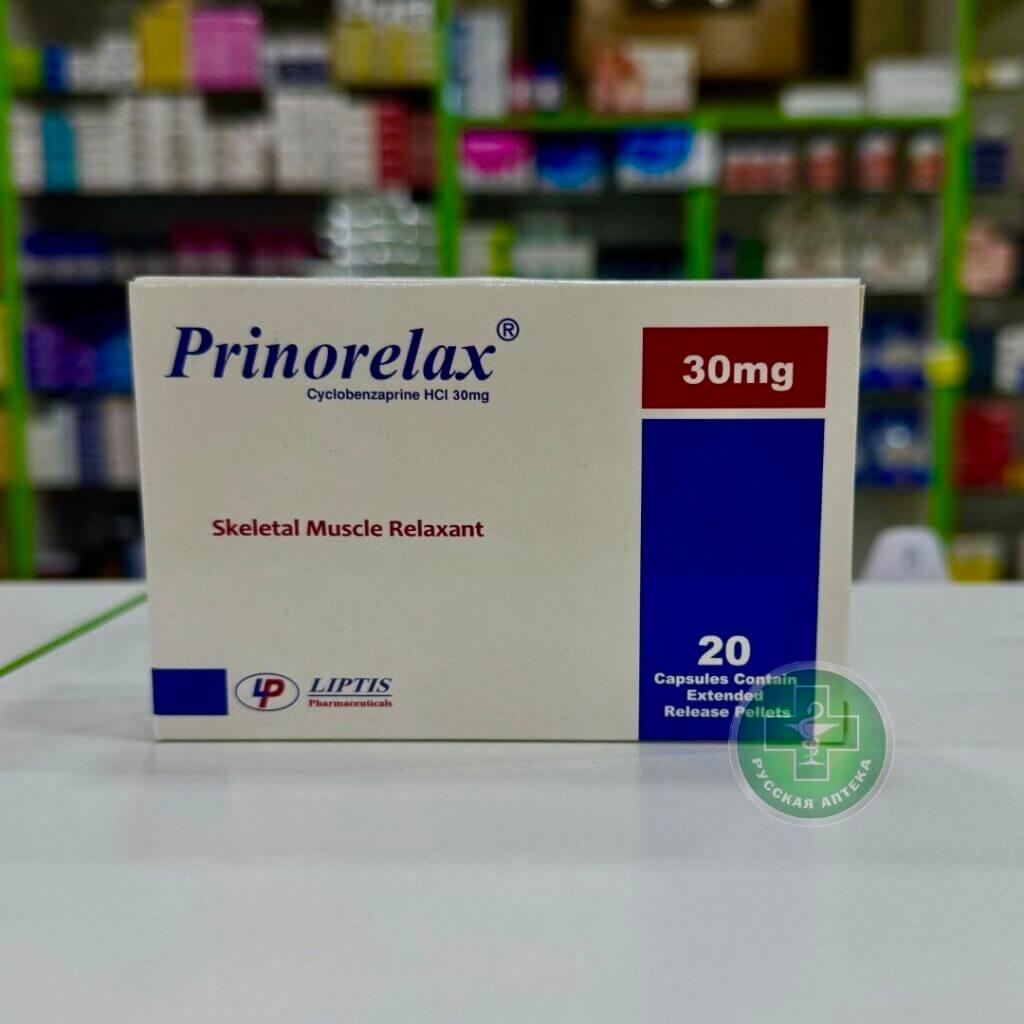 Prinorelax 30 mg 20 capsules