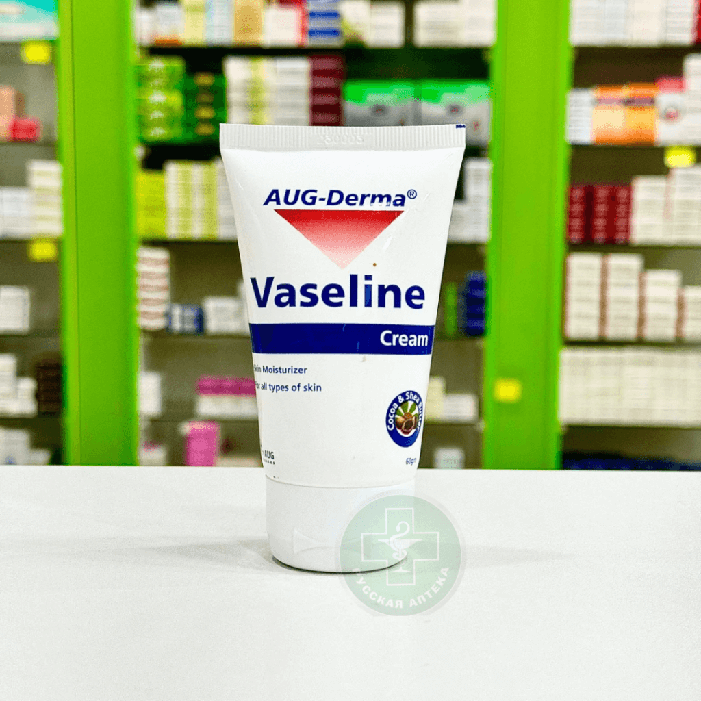 AUG-Derma Vaseline Moisturizing cream with cocoa & shea butter for all skin types 60 g