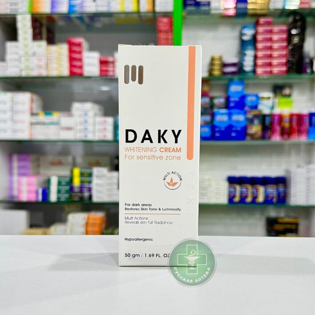 Daky Отбеливающий крем для чувствительной зоны 50 г