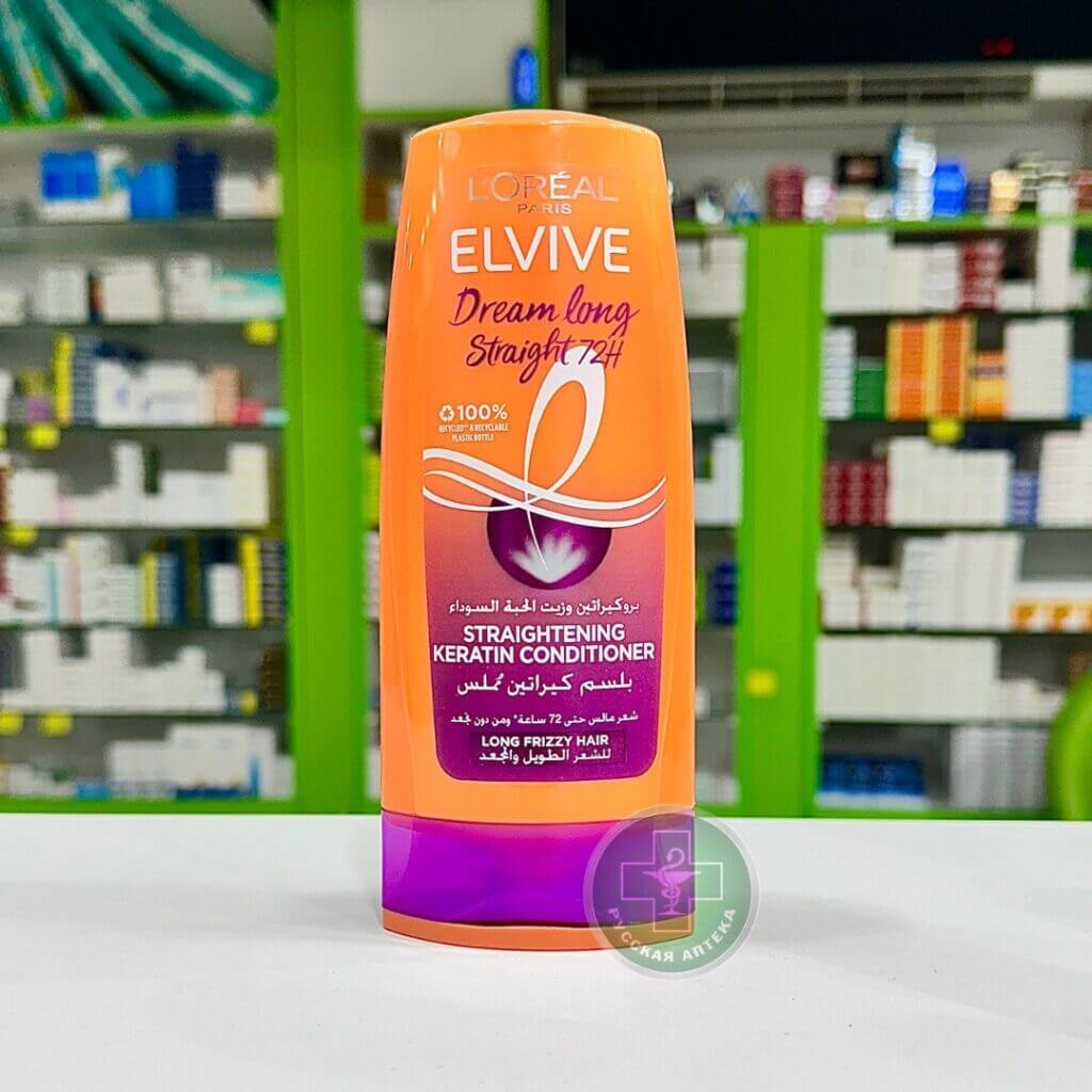 Loreal Elvive Dream long Кондиционер с кератином для выпрямления вьющихся волос 400 мл