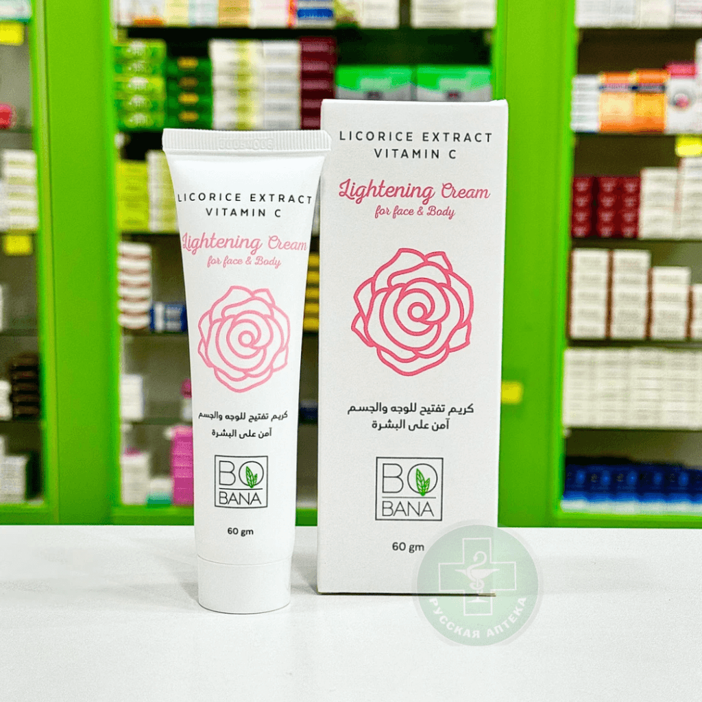 Bobana Lightening face & body cream with licorice extract & vitamin C 60 g